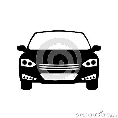 Car icons silhouette, auto sign â€“ for stock Vector Illustration